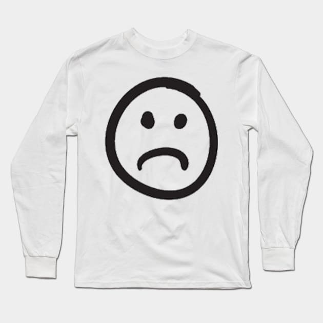 Sad Face Long Sleeve T-Shirt by your.loved.shirts